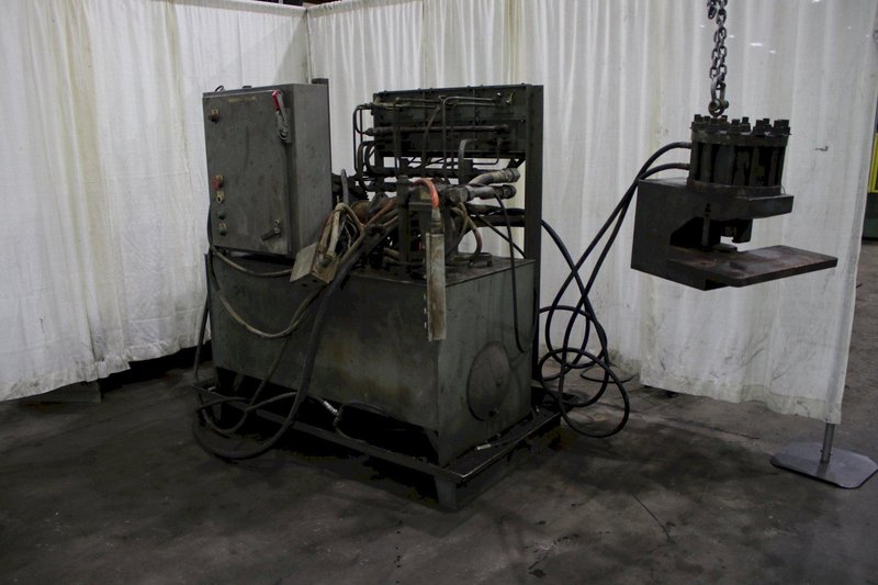 200 TON STONEGATE C FRAME HYDRAULIC FLANGE PUNCH: STOCK #71958