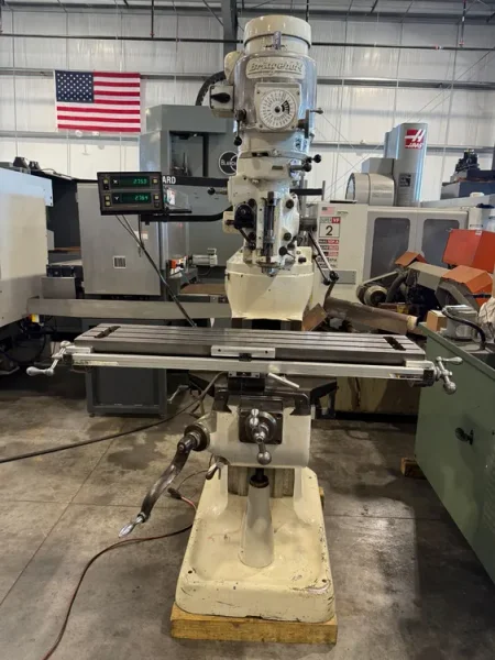 Bridgeport Series 1 Vertical Milling Machine DRO USA #7853