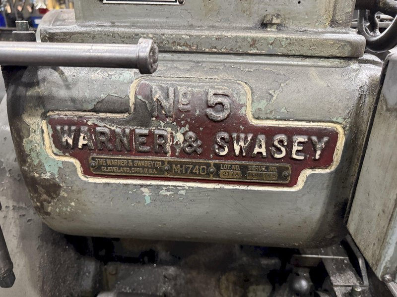 #5 WARNER &amp; SWASEY MODEL #1470 RAM TYPE TURRET LATHE: STOCK #80661