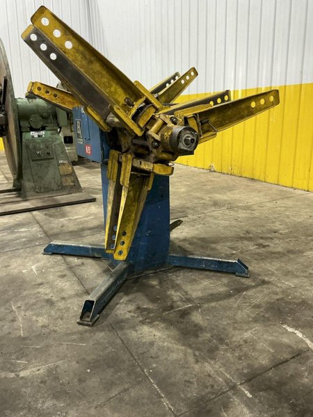 2,800 LB X 12" PA INDUSTRIES MODEL #DSRA-2800 DOUBLE END UNCOILER COIL REEL: YOBRO #26132