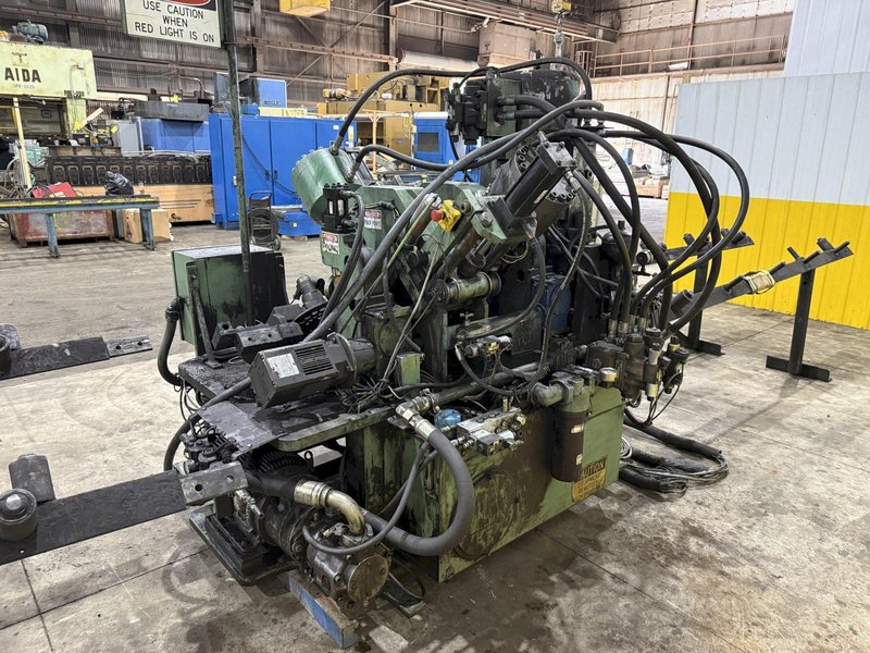 6" X 6" PEDDINGHAUS MODEL #623-L HYDRAULIC ANGLE-MASTER PUNCH &amp; SHEAR LINE: STOCK #22941