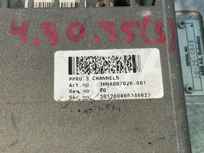 ABB Robotic Valve Controller - 3hna007022-001