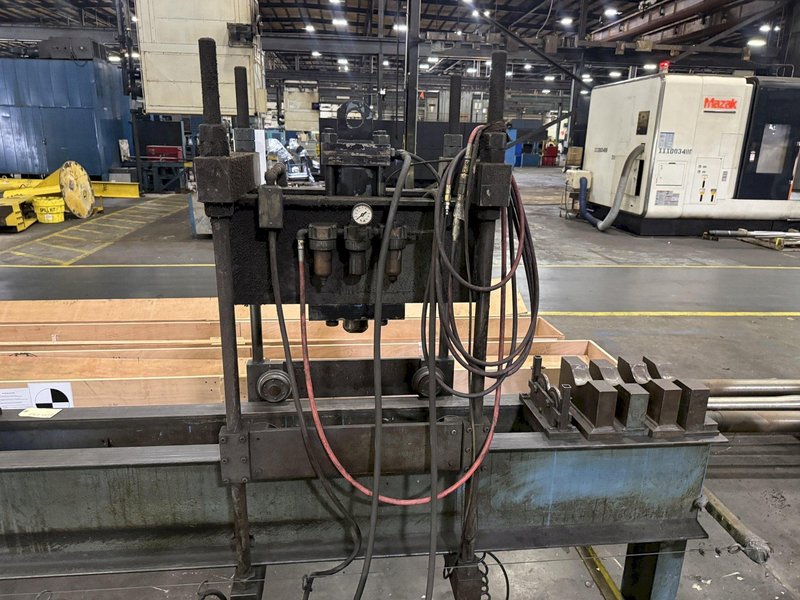 75 TON X 96" DRILCO TRAVELING HEAD HYDRAULIC STRAIGHTENING PRESS: YOBRO #25865