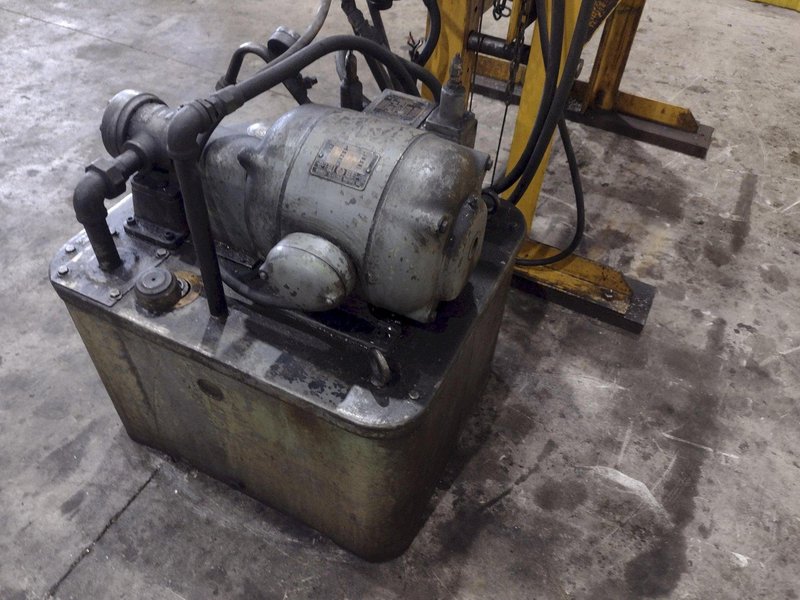50 TON ENERPAC H-FRAME HYDRAULIC SHOP PRESS: YOBRO #23949