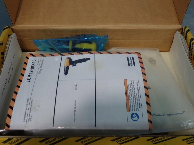 ATLAS COPCO PNEUMATIC SCREWDRIVER   -  8431026923 / LUM22 HRX10