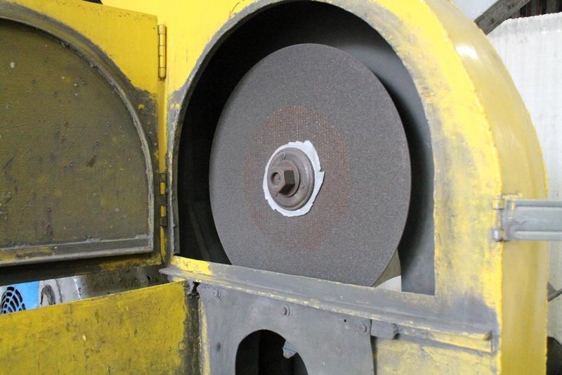 20' UNION CARBIDE POWER FEED ABRASIVE SAW: STOCK #65060