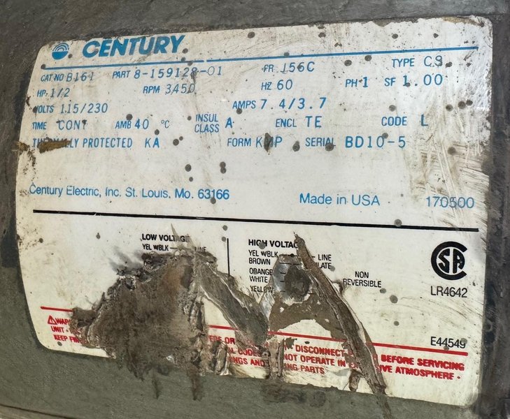 Kramer Blast Cabinet TDB-48x24, Two Glove, Dust Collector/Reclaimer