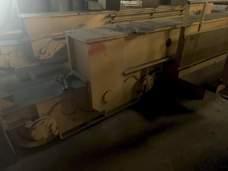 70 TON X 74'9" WHITING 8 WHEEL OVERHEAD BRIDGE CRANE WITH 35 TON AUXILIARY, NEW 2002: STOCK 13211