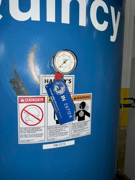 2005 20 HP ATLAS COPCO MODEL #SF15 ROTARY SCREW AIR COMPRESSOR : YOBRO #25157