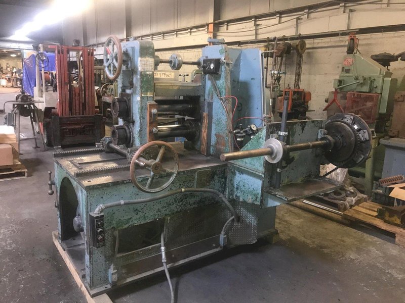 Ruesch Model 146 4.250" x 14" Slitter with Single Recoiler and Tooling