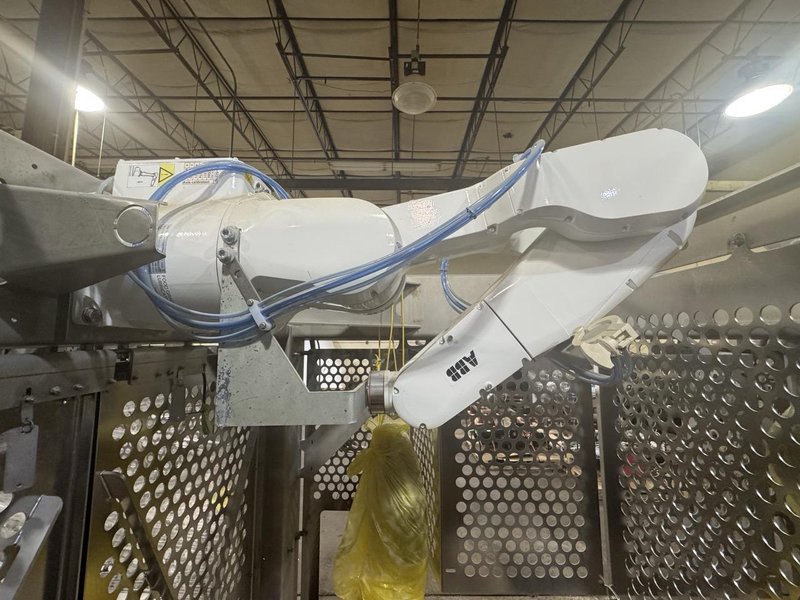 Tortilla Unstacking/Placing System w/ twin ABB IRB 1200 hygienic robots, 2022 – never used-sanitary wash down