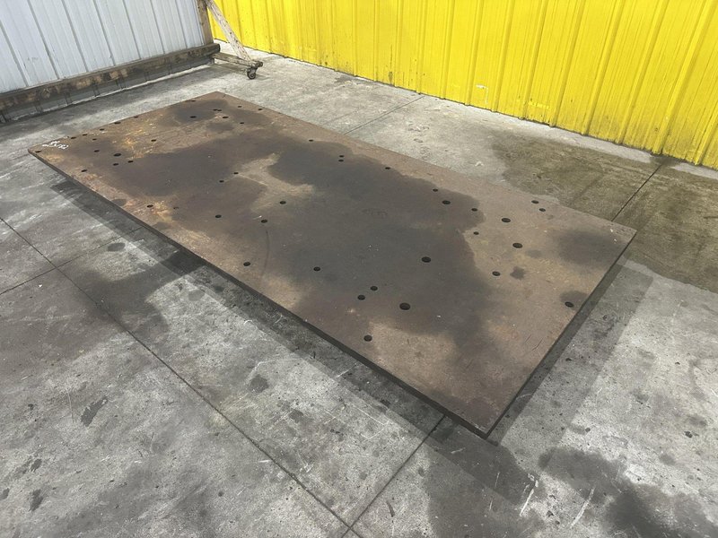 114&quot; X 51&quot; X 7&quot; HIGH STEEL LAYOUT RISER PLATE: STOCK #23182