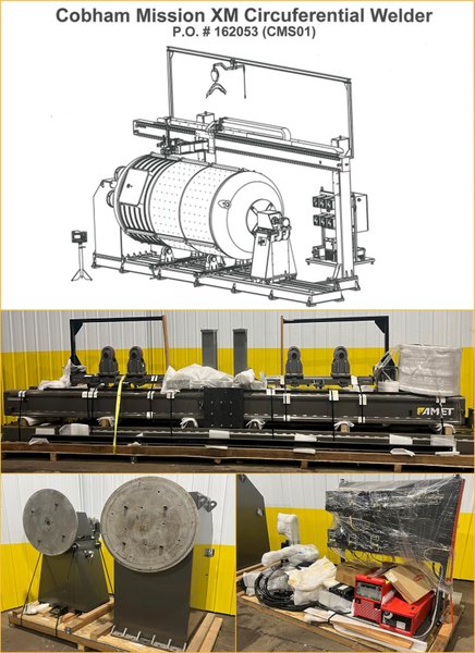82&quot; X 212&quot; X 5,500 LBS AMET / FRONIUIS MODEL #GMAW CIRCUMFERENTIAL WELDING LATHE: STOCK #18537