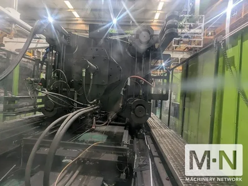 1500 TON 134 OZ ENGEL MODEL DUO 7050/1500WP INJECTION MOLDING MACHINE MFG 2015