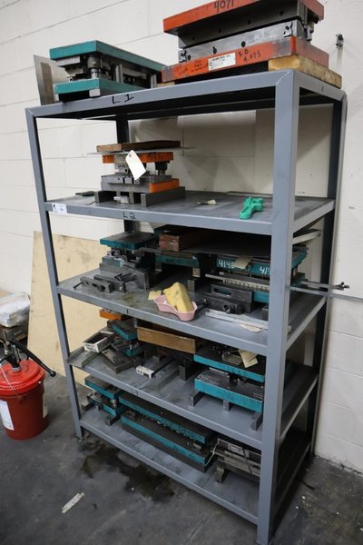 Die Sets for Punch Presses and Steel Shelving- Auction Item