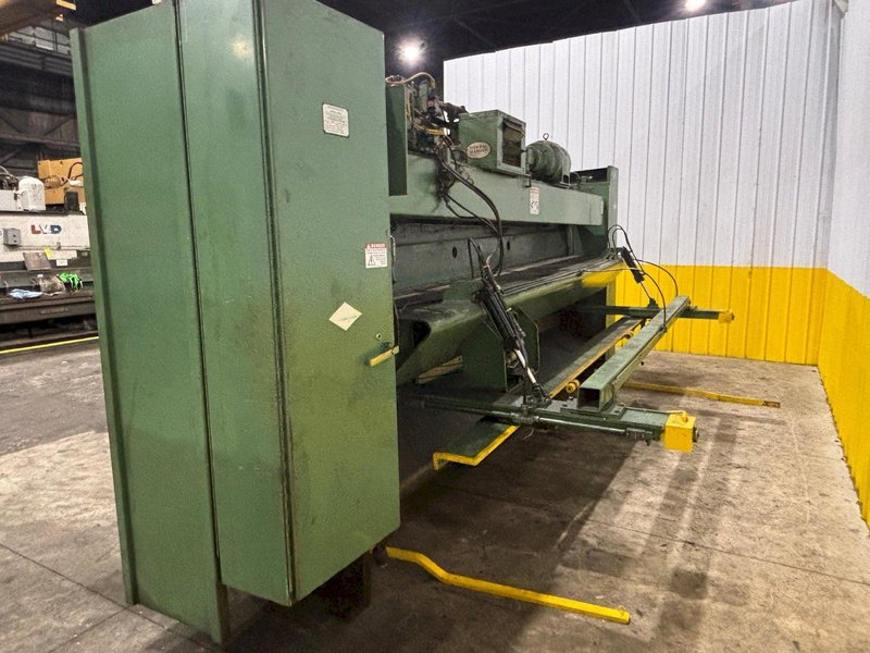 14&#039; X 3/8&quot; CINCINNATI 375 HS POWER SQUARING SHEAR WITH BACK GAUGE; FLOOR STANDING: YOBRO #24238