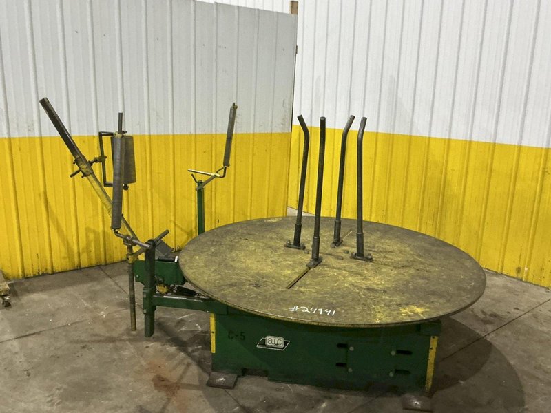 9,000 LB X 72" AWC ACCRA WIRE CONTROLS MODEL #F-400 HORIZONTAL PALLET TYPE COIL REEL UNCOILER: YOBRO #24941