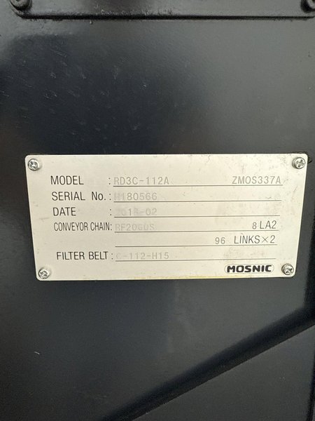 MOSNIC RD3C-112A CHIP CONVEYOR (2018). STOCK # 0776525.