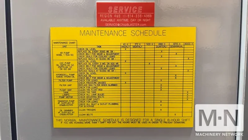 ChipBLASTER J30 High Pressure Coolant System, 2018