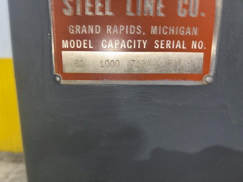 1,000 LBS X 20&quot; AMERICAN STEEL LINE MODEL #60  PULL OFF COIL REEL UNCOILER: YOBRO #23895