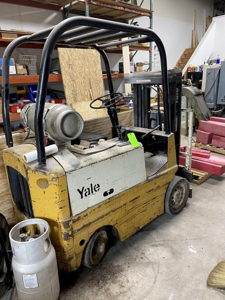 4,000 LB YALE PROPANE FORKLIFT. STOCK # 0629122