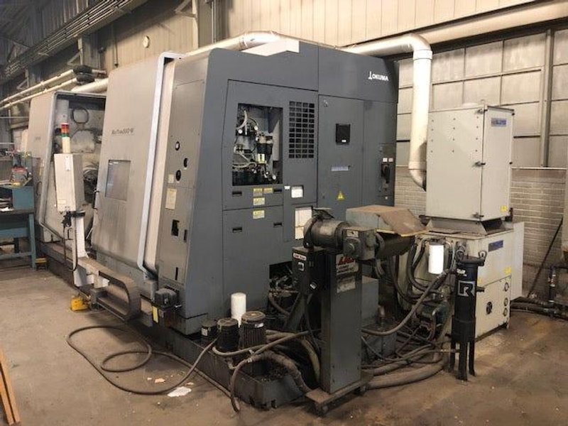 Okuma MacTurn 550W Multi-Axis CNC Lathe, 2008 – Chip Conveyor, Tooling Included
