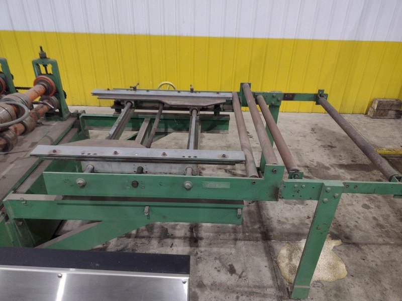 16 STAND X 4&quot; x 36&quot; WIDE R-PANEL ASC ROLLFORMER LINE WITH REEL &amp; CUT OFF, BECK CONTROLS: STOCK 21176