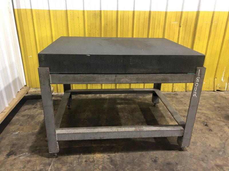 36&quot; x 48&quot; x 5.75&quot; COLLINS MICROFLAT BLACK SURFACE PLATE GRANITE TABLE: STOCK #18002