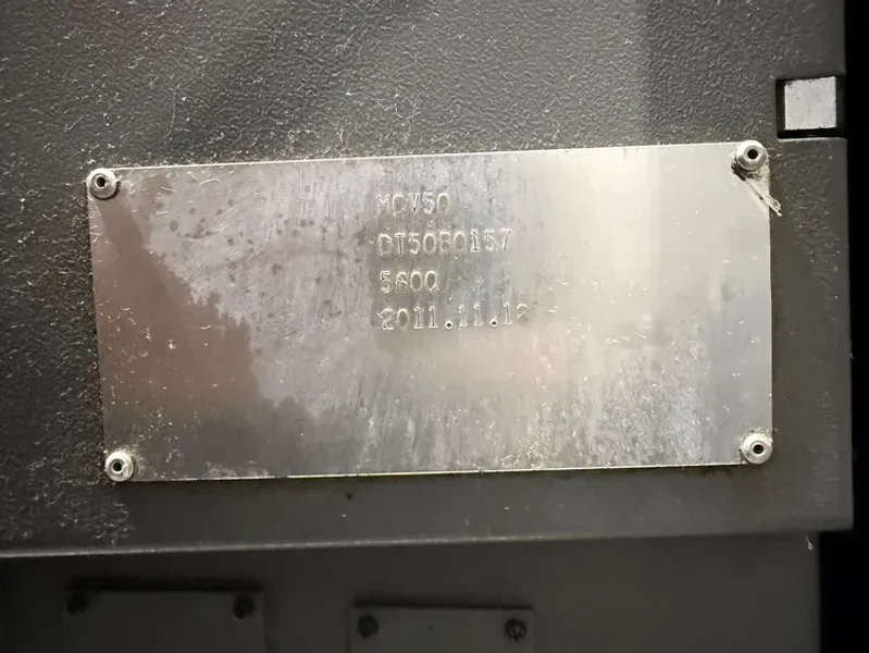 SAMSUNG MCV50 CNC Vertical Machining Center 4 Axis 2011’ #8171