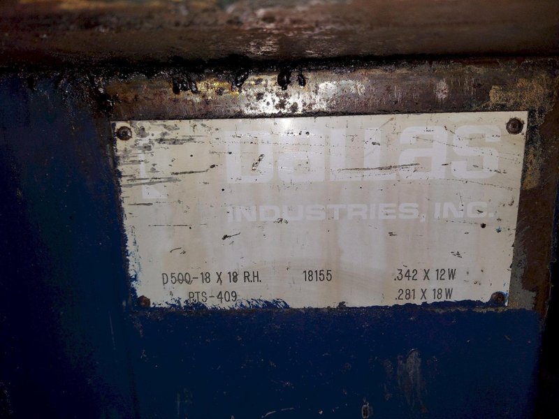 18&quot; Dallas Double Gripper Air Feed with Straightener Model D500-18