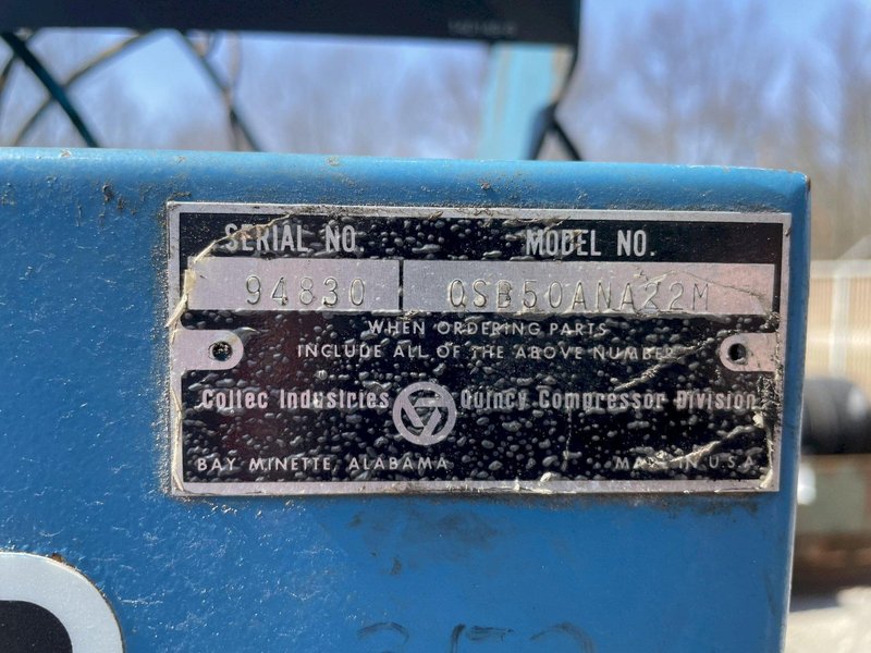 50 HP QUINCY MODEL #QSB50ANA22M ROTARY SCREW AIR COMPRESSOR: STOCK #13371
