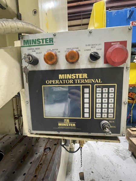 150 ton Minster Model# OBS-150 Mechanical Metal Stamping Press For Sale, Year 2000