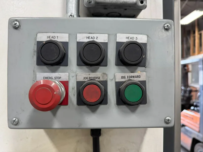 USED 2004 TIMESAVERS 3 ABRASIVE HEAD WET WIDE BELT SANDER