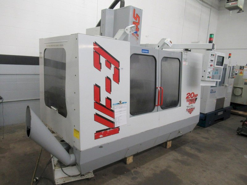 Haas VF-3 Vertical Machining Center, 20 Station Carousel Tool Changer, 7500 RPM CAT-40 Taper Spindle, Coolant System, USB Port