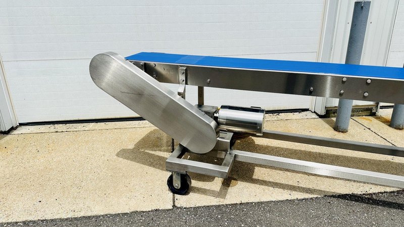 Stainless Steel  |  13Ft. Food Grade Flattop Conveyor