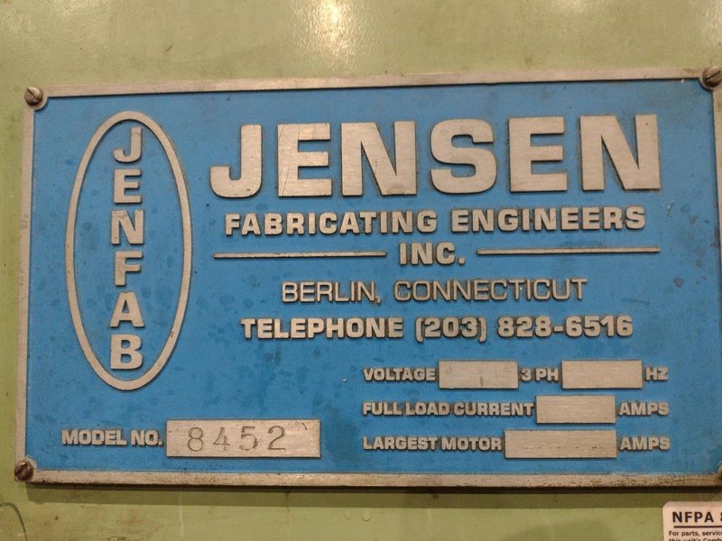 JENSEN MODEL #8452 PARTS WASHER: YOBRO #25068