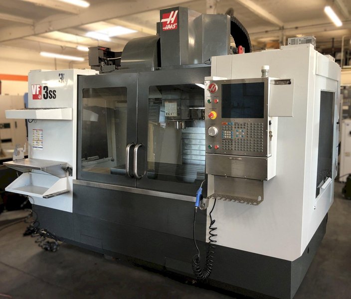Haas VF-3SS VMC 2014 Haas TR160 5th Axis Rotary Table Coolant Tank, Chip Auger, 5th Axis Rotary Table