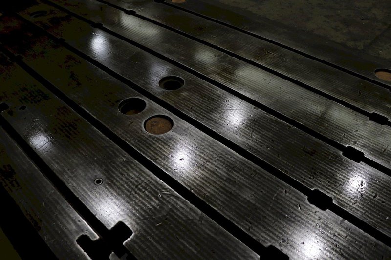 STEEL LAYOUT TABLE WITH T SLOTS: STOCK #73825