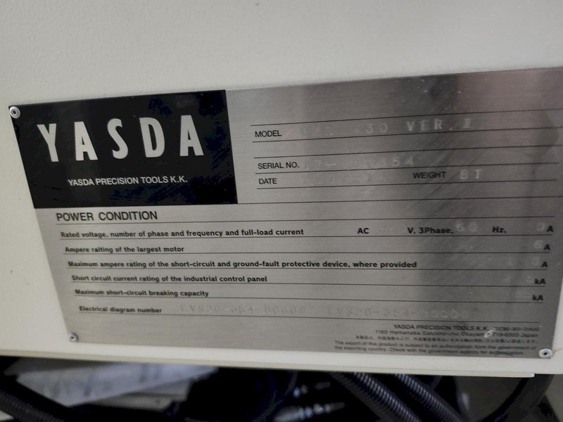 YASDA YMC 430 Ver. II 5-Axis CNC Vertical Machining Center, 40K RPM, Trunnion Table, 32 ATC, HSK-E32, Fanuc 31i-B5, Hard Milling, LOW HOURS, Year: 2017