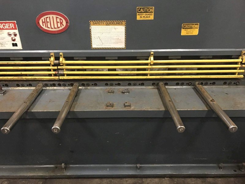 10' X 1/4' HELLER MODEL 630 HYDRAULIC POWER SHEAR: STOCK #69219