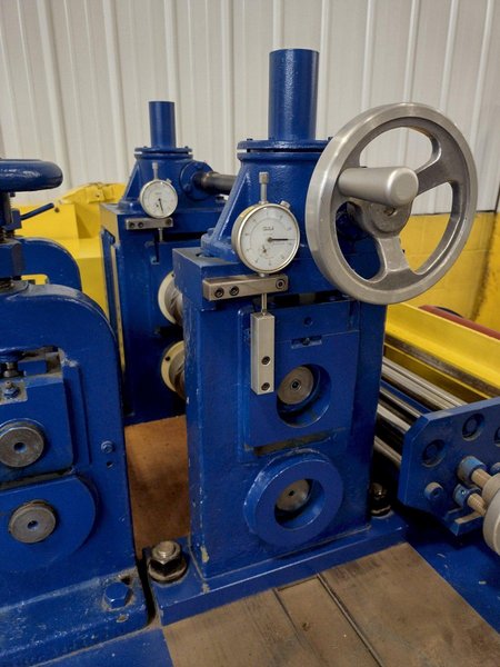 8&quot; WIDE TORRINGTON 2-5/8&quot; ARBOR PULL-THROUGH SLITTING LINE: STOCK #16505