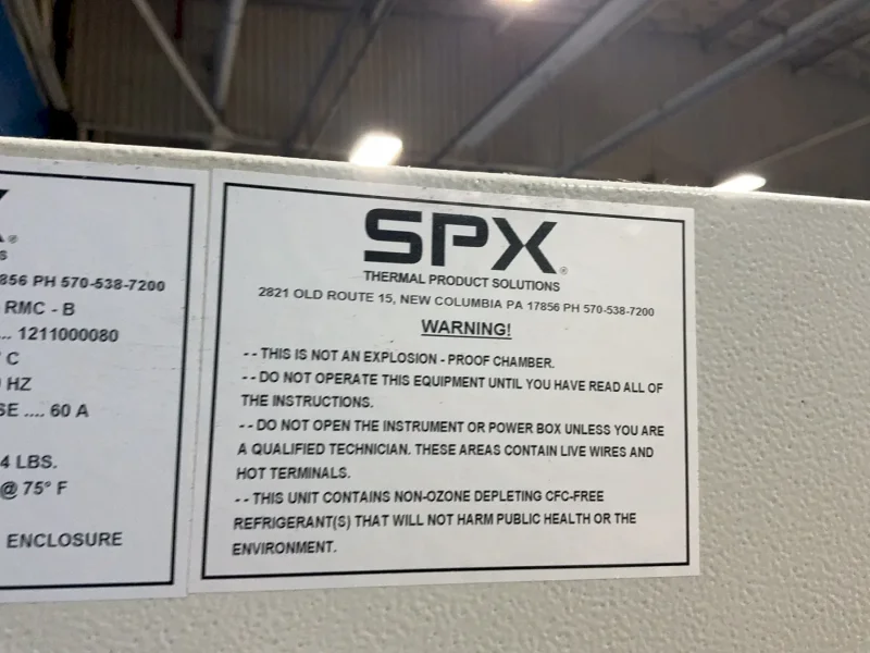 SPX 30” X 40” X 36” ENVIROMENTAL CHAMBER   -  C20R-2.0-A-RMC-B