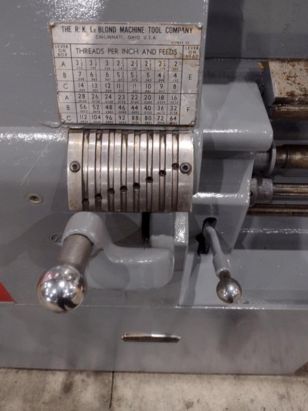 36" X 72" LEBLOND REGAL SERVO-SHIFT "RAISED" ENGINE LATHE 2" HOLE: STOCK #16582