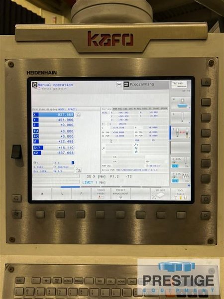 Kafo KG5A-2232 5-Axis CNC Double Column Vertical Machining Center