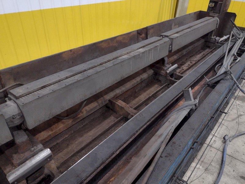 20' (240") X 8" HANCHETT MODEL #AK-240 AUTOMATIC TRAVELING HEAD KNIFE &amp; BLADE GRINDER / SHARPENER: STOCK #21143