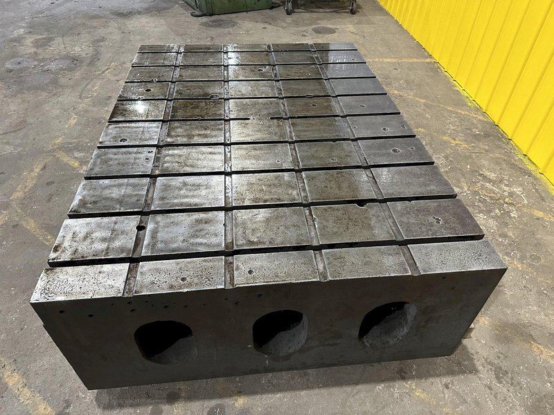 60&quot; X 84&quot; X 24&quot; T-SLOTTED LAYOUT RISER TABLE / FLOOR PLATE: STOCK #19729