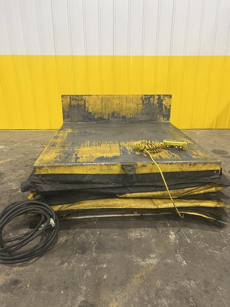 48" x 48" VESTIL HYDRAULIC LIFT AND TILT SCISSOR TABLE: STOCK #20543