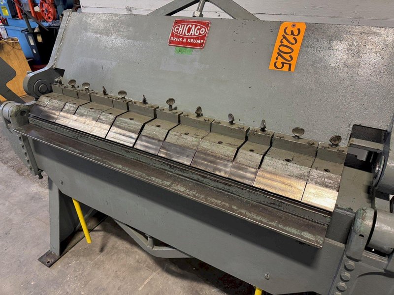 4&#039; x 12 Ga. Dreis &amp; Krump Box &amp; Pan Brake, BPO412-6, Complete Set Of Fingers