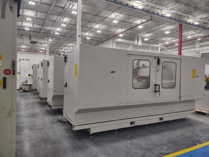 3 FOR SALE- 2013 Grob model G520AB21KD 5 axis cnc universal machining centers, approx. 55,000 hours, dual HSK63 spindles, 18,000 rpm, 36 position atc, x,y,z,a,b-full b axis, siemens 840d controls, 2 station pallet, priced each