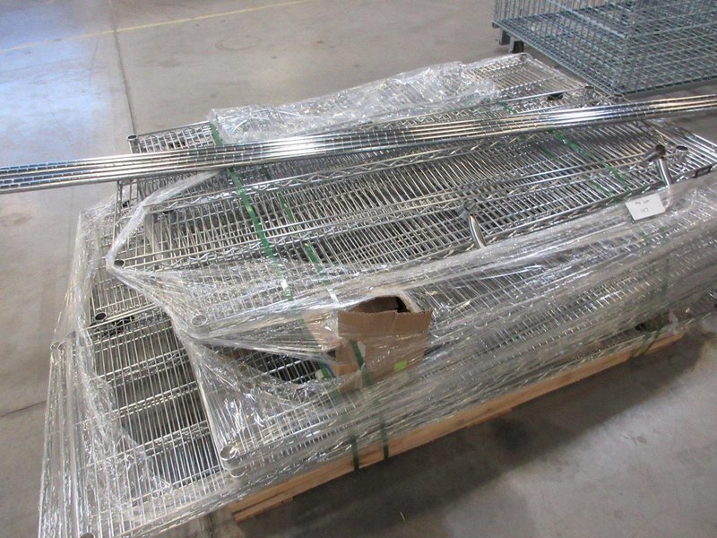 Uline Wire Shelving, Large Assortment of Mainly 60" x 18" Wire Shelves- Auction Item